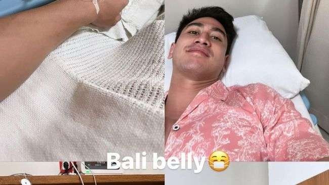Verrel Bramasta terserang penyakit Bali Belly saat liburan di Bali. (Foto: Instagram)