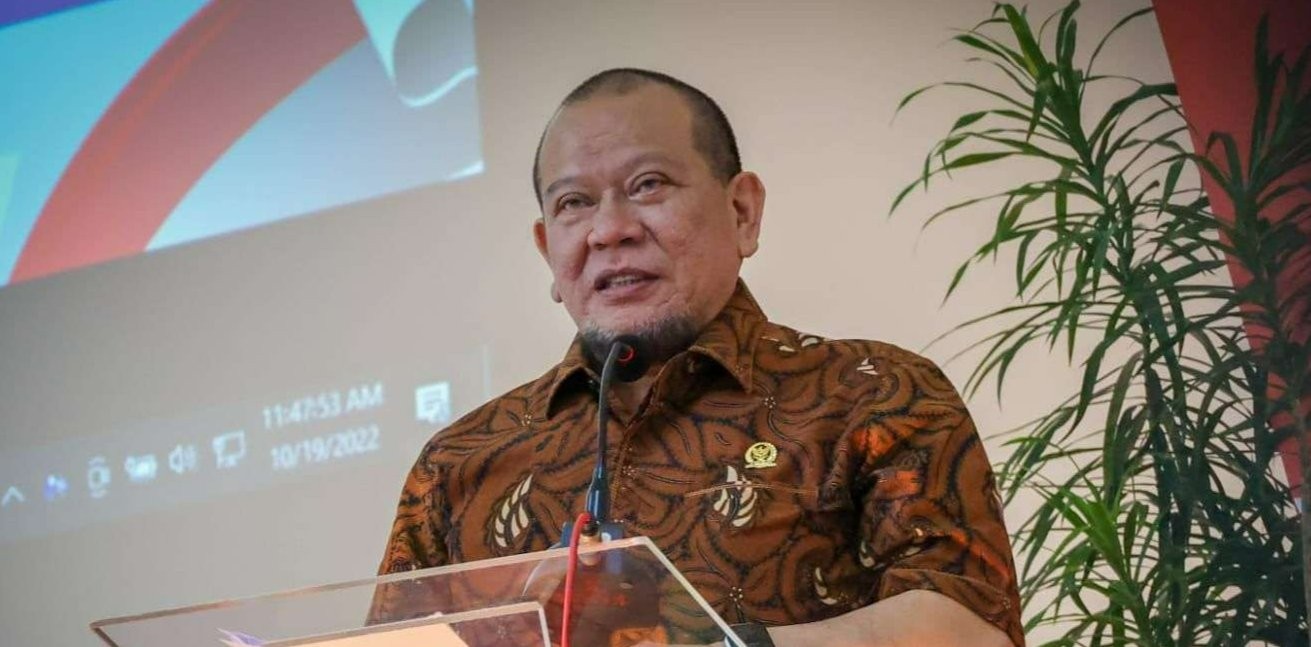 Calon tetap Ketua Umum PSSI LaNyalla Mahmud Mattalitti. (Foto: Biro Humas LaNyalla)