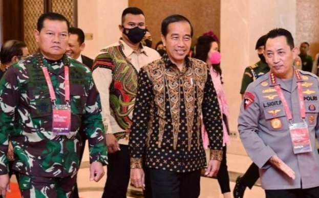 Presiden Jokowi menghadiri Rapim TNI-Polri. (Foto: BPMI Setpres)