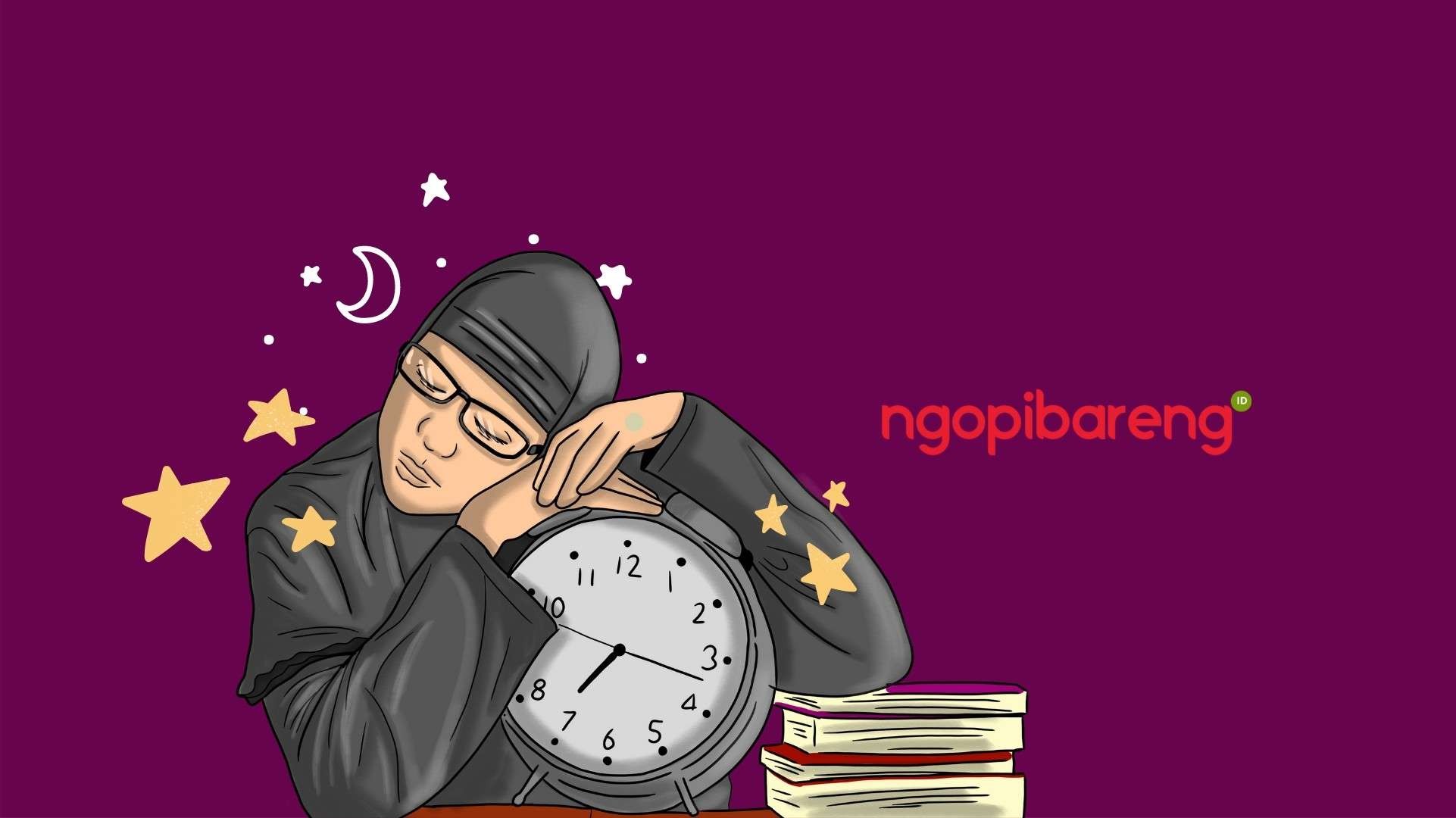 Tips atasi susah tidur. (Ilustrasi: Fa Vidhi/Ngopibareng.id)