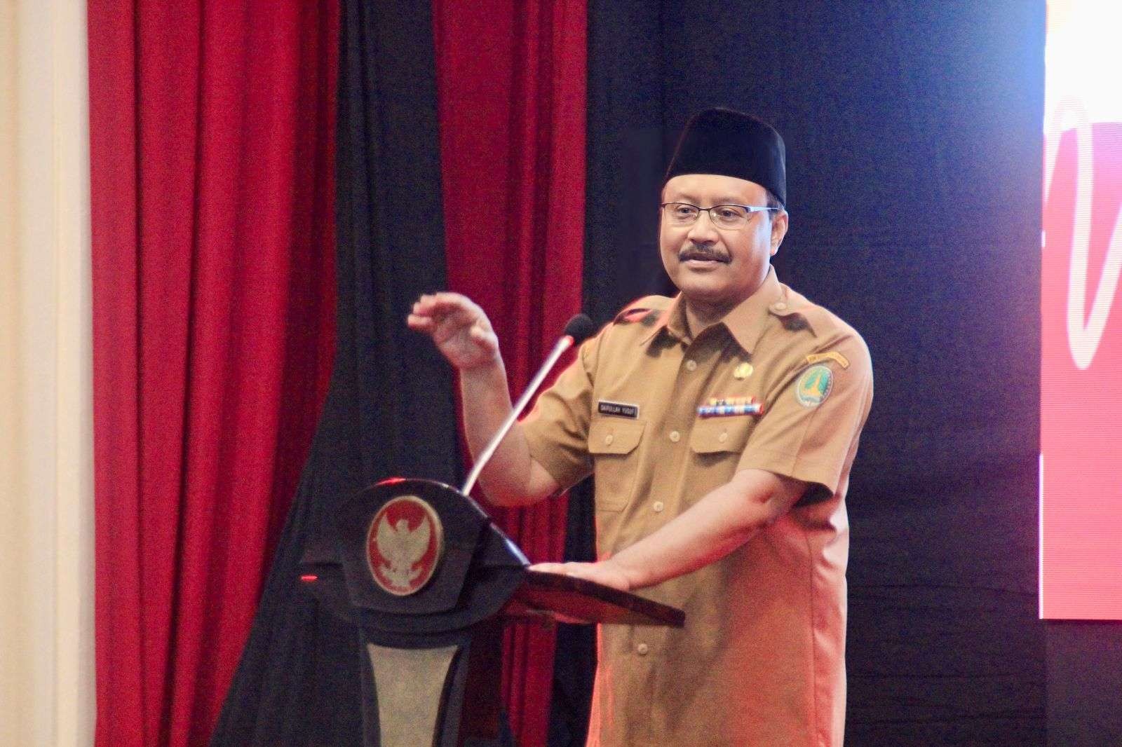 Walikota Pasuruan, Drs. H. Saifullah Yusuf (Gus Ipul) penguatan seni dan budaya merupakan salah satu hal yang tertuang dalam visi Pasuruan Kota Madinah. (Foto: Dokumentas Kota Pasuruan)