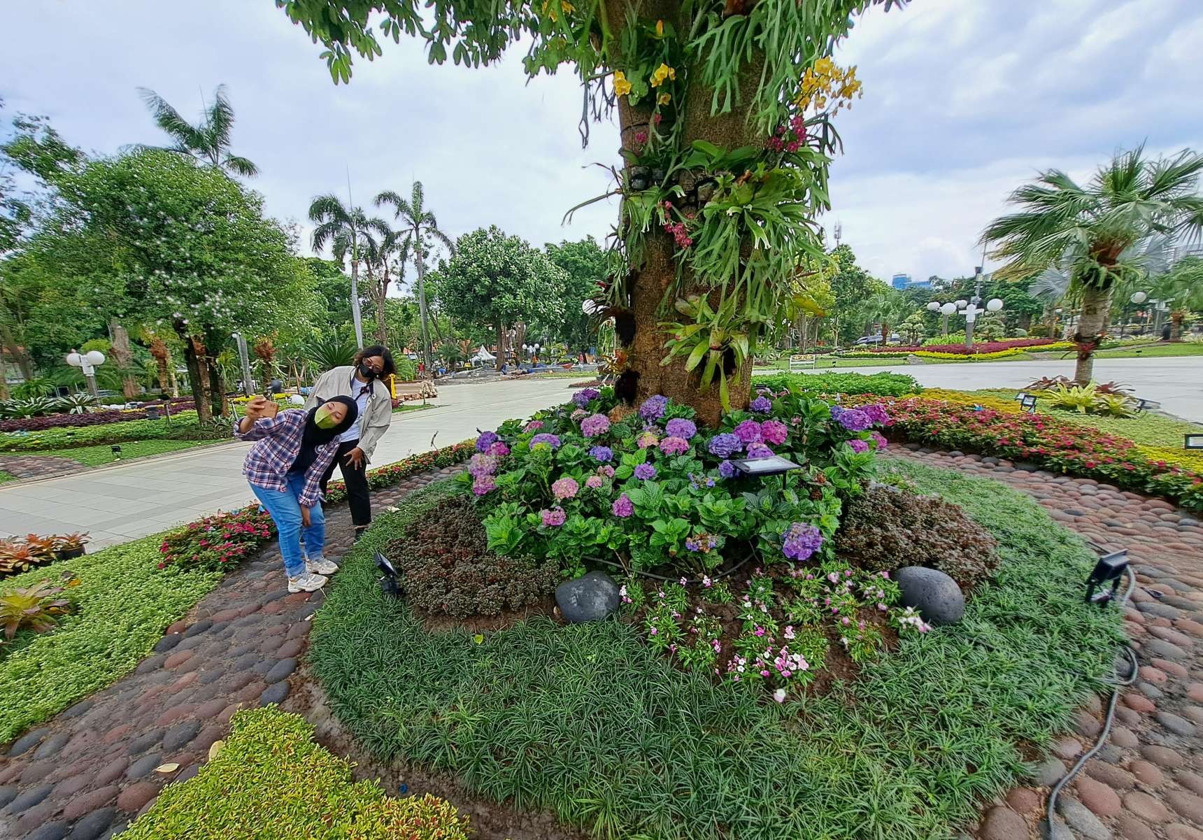 Taman Surya Balai Kota segera dibuka untuk umum. (Foto: Pita Sari/Ngopibareng.id)