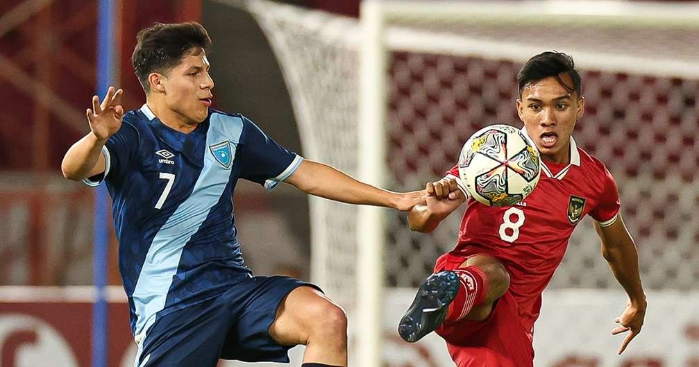 Timnas Indonesia U-20 saat bentrok dengan Guatemala U-20 di turnamen mini. (Foto: PSSI)