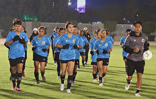Timnas Sepakbola Wanita Indonesia, segera menjalan laga pertandingan persahabatan melawan Arab Saudi, Rabu 22 Februari 2023, malam ini. (Foto: ASBWI)