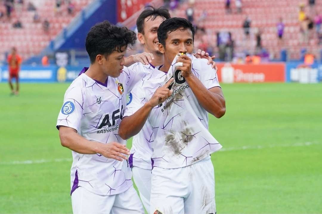 Cetak Brace ke Gawang Rans Nusantara FC, Divaldo Minta Publik Tak Puji Khanafi (Foto Media Officer Persik Kediri)