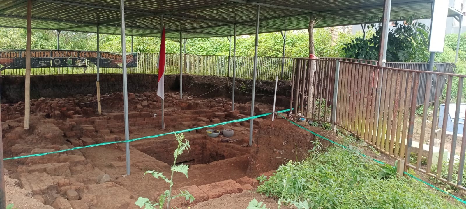 Situs Candi Pendem di Desa Pendem, Kecamatan Junrejo, Kota Batu yang telah dilakukan ekskavasi (Foto: Lalu Theo/Ngopibareng.id)