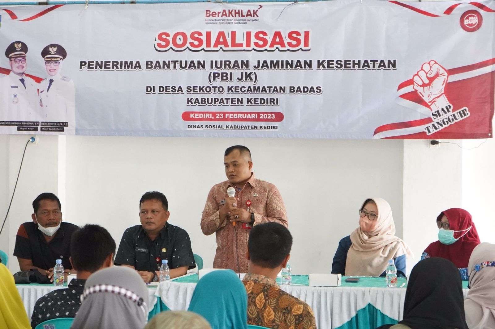 Pemkab Kediri pastikan Warga Terdampak TPA Sekoto Tercover Jaminan Kesehatan (Foto Kominfo Kabupaten Kediri)