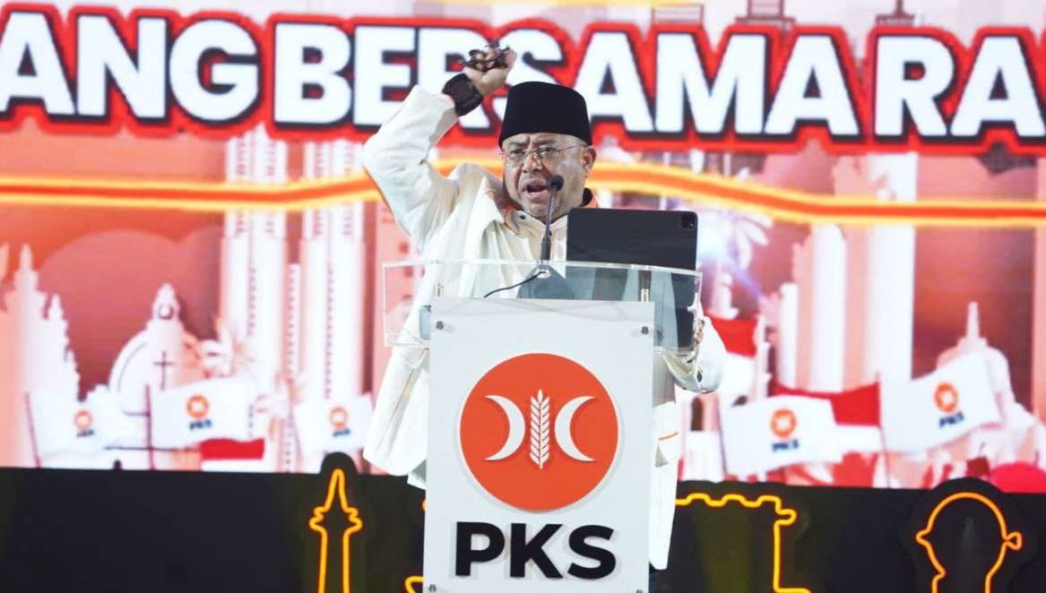 Ketua Majelis Syura Partai Keadilan Sejahtera (PKS) Dr. Salim Segaf Al Jufri, kemenangan partai kemenangan rakyat. (Foto: Media Center PKS)