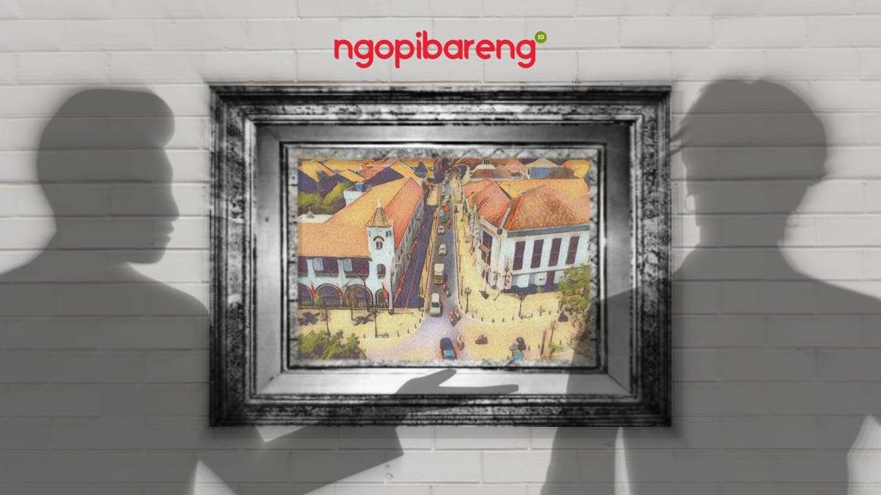 Galeri Semarang di kawasan Kota Tua, bangunan heritage yang mempertahankan kekunoannya. (Ilustrasi: Fa Vidhi/Ngopibareng.id)