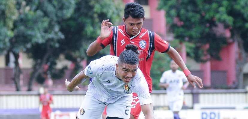 Jalannya laga Arema FC vs Persik Kediri di kompetisi Liga 1. (Foto: Twitter @AremafcOfficial)