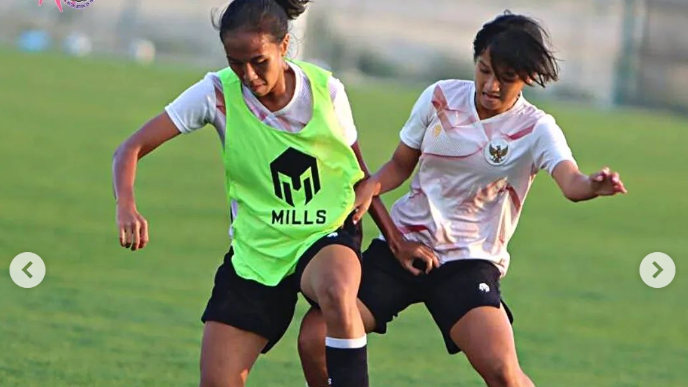 Timnas Garuda Pertiwi sedang berlatih. Skuad asuhan Rudy Eka akan bertolak ke Vietnam untuk Piala AFC U-20 Women's Asian Cup 2023. (Foto: ASBWI)