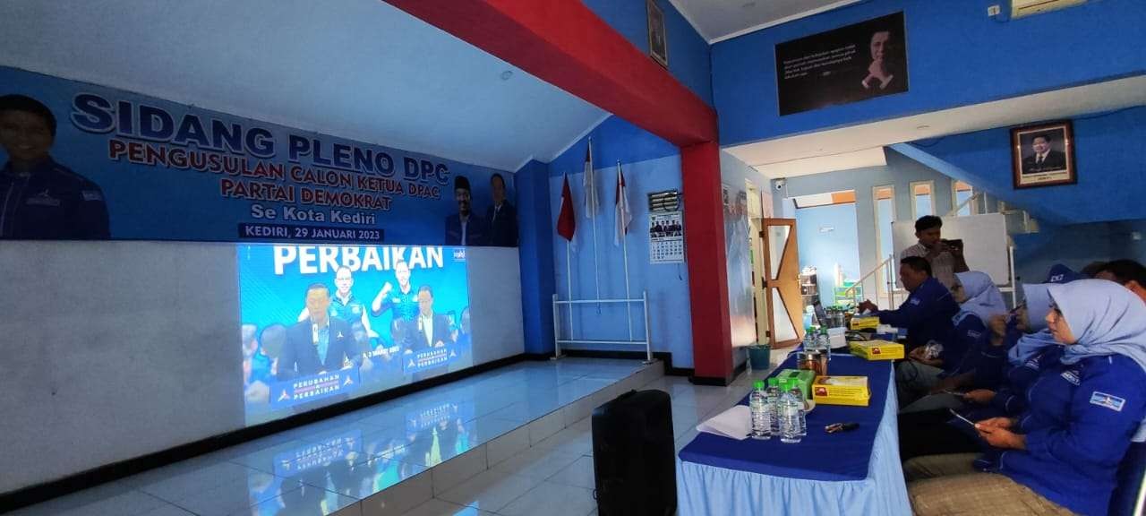 DPC Partai Demokrat Kota Kediri , All Out Berjuang Menangkan Anies Bawesdan Pilpres 2024 (Foto: Fendi Lesmana/Ngopibareng.id)