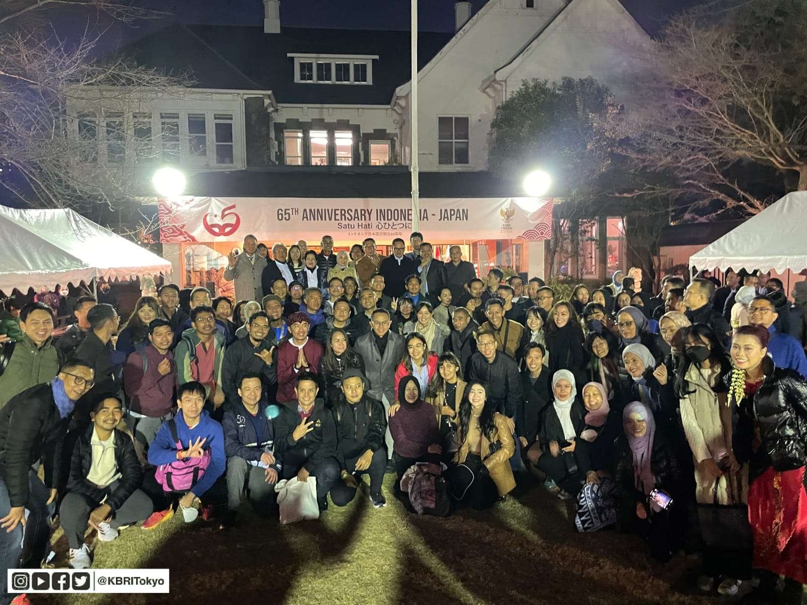 KBRI Tokyo bekerja sama dengan PT Amerta Indah Otsuka dan Cerita Lari menggelar kegiatan Carbo Loading untuk pelari Indonesia. (Foto: Dok KBRI Tokyo)