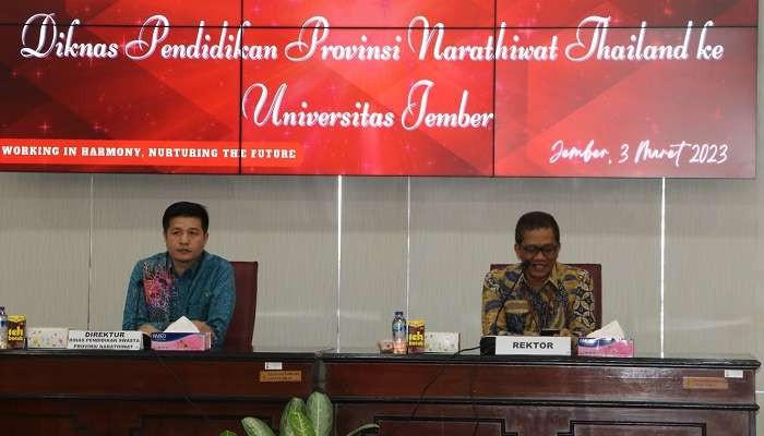 Direktur Sekolah Swasta Dinas Pendidikan Provinsi Narathiwat, Pibyan Radanaworrachad berkunjung ke Universiitas Jember, Jawa Timur. (Foto: Dokumentasi Humas Unej)