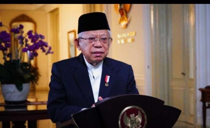 Wapres KH Ma'ruf Amn menilai putusan PN Jakarta Pusat untuk tunda pemilu tak pengaruhi tahapan Pemilu 2024 yang sudah berjalan. (Foto: BPMI Setwapres)