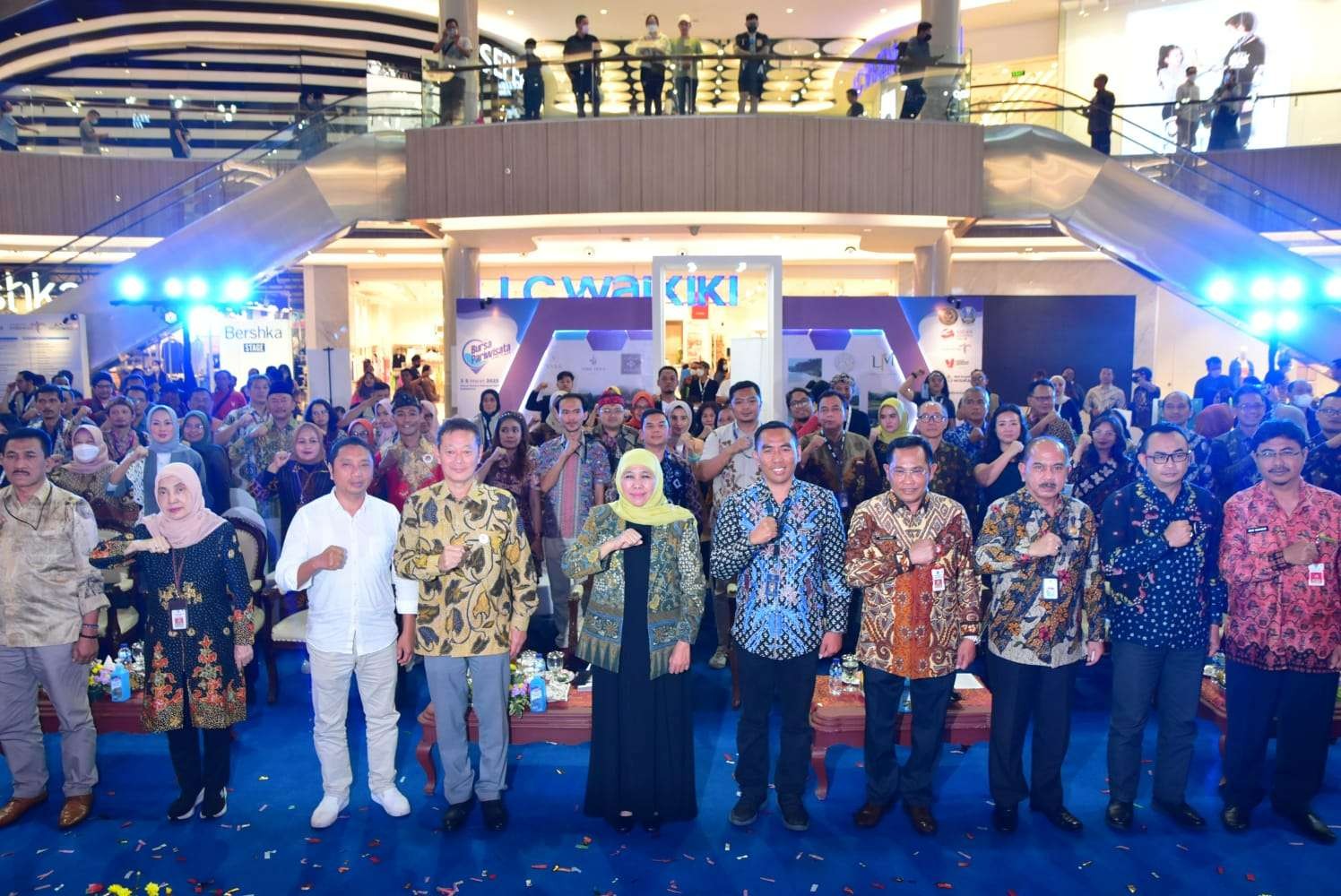 Gubernur Jatim Khofifah Indar Parawansa di pembukaan Bursa Wisata Jawa Timur 2023. (Foto: Biro Humas Pemprov Jatim)