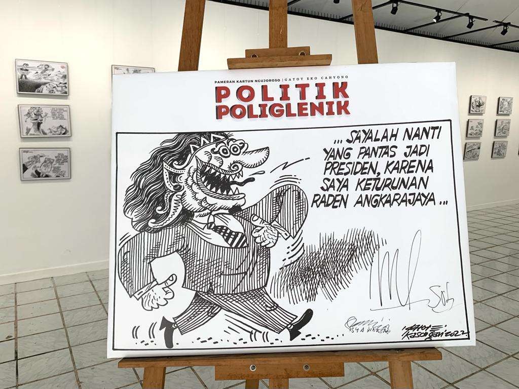 Kartun Gatot; Sayalah nanyi yang pantas jadi presiden. (Foto: Dok Gatot)