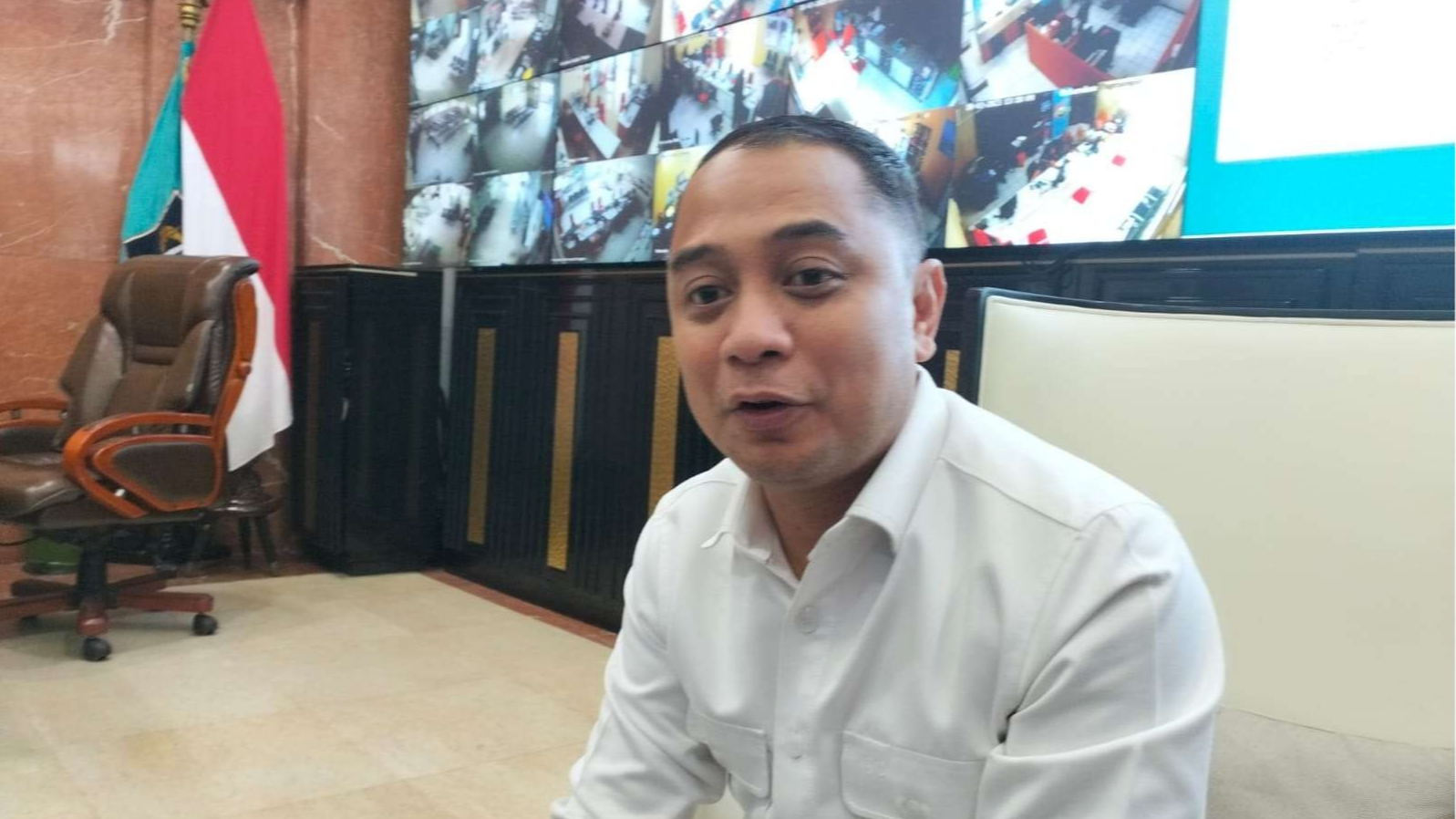 Walikota Surabaya, Eri Cahyadi akan gelar bazar Ramadan. (Foto: Pita Sari/Ngopibareng.id)