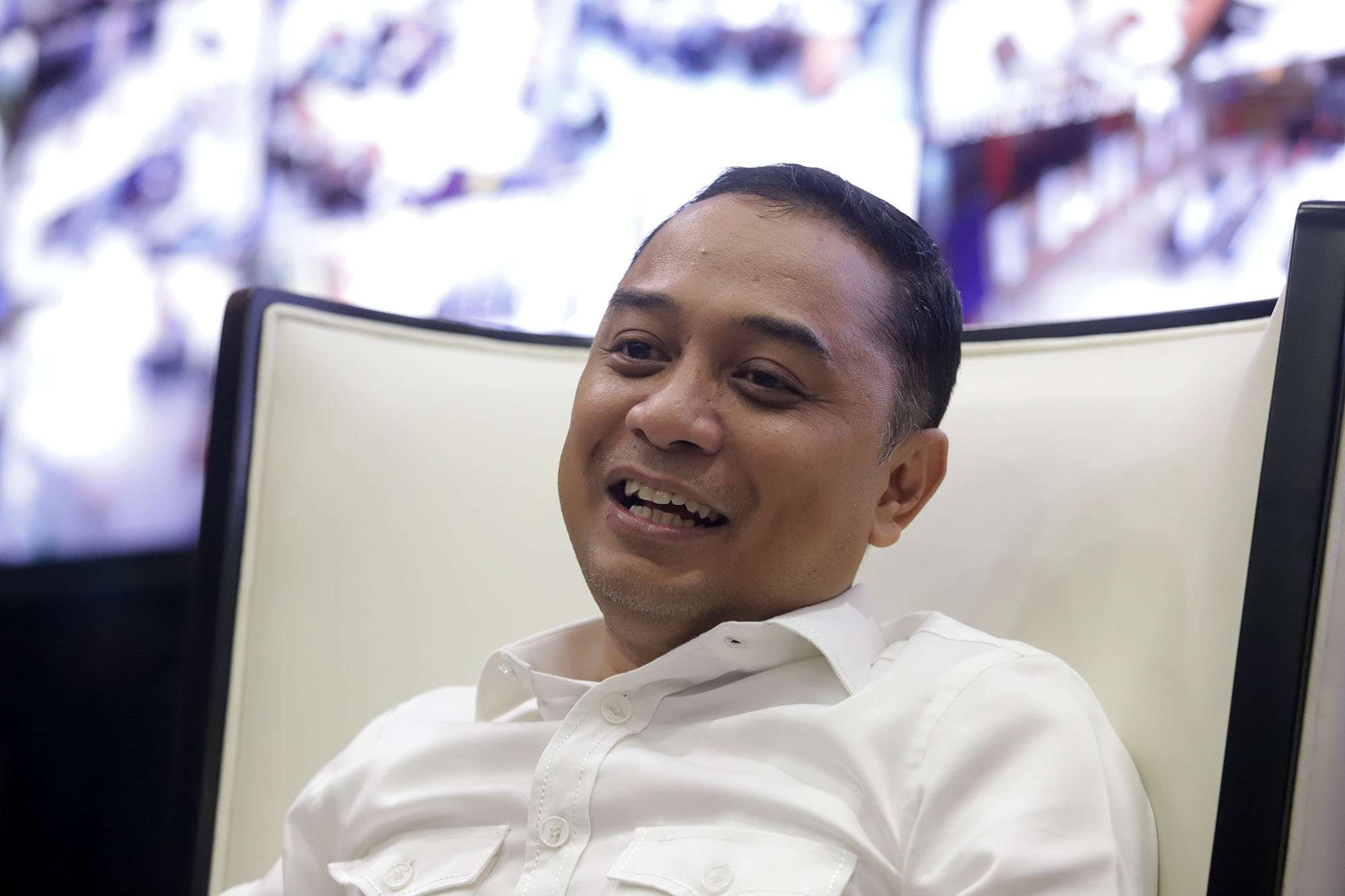 Walikota Surabaya, Eri Cahyadi ditemui di ruang kerjanya. (Foto: Humas Pemkot Surabaya)