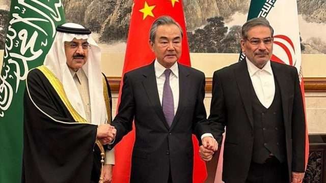 Kejutan diplomatik. Presiden Tiongkok Xi Jinping berhasil mempersatukan kembali Arab Saudi dan Iran yang berkonflik di Beijing. (Foto: afp)