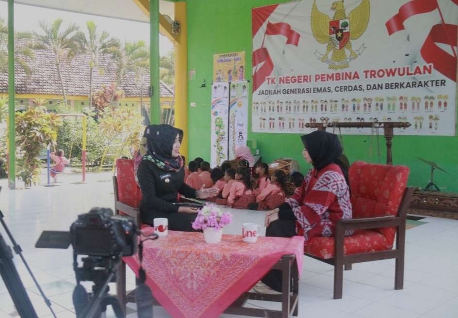 Agenda Gerakan Terpadu Pendidikan Anak Usia Dini Penurunan Stunting (Gerdu Paud Penting) di TK Negeri Pembina Trowulan.(Foto dokumen kominfo)