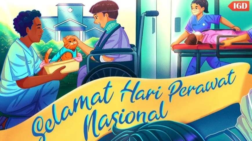 Hari Perawat Nasional, Jumat 17 Maret 2023. (Grafis: Instagram @jokowi)