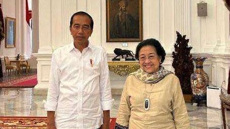 Pertemuan empat mata Presiden Jokowi dan Megawati Soekarnoputri di Istana Negara, Sabtu 18 Maret 2023. (Foto: Dokumentasi PDIP)