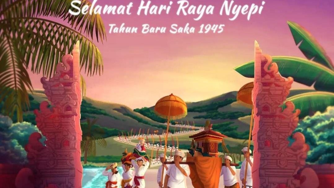 Ucapan Presiden Jokowi untuk umat Hindu yang merayakan Nyepi, Tahun Baru Saka 1945. (Ilustrasi: Instagram @jokowi)