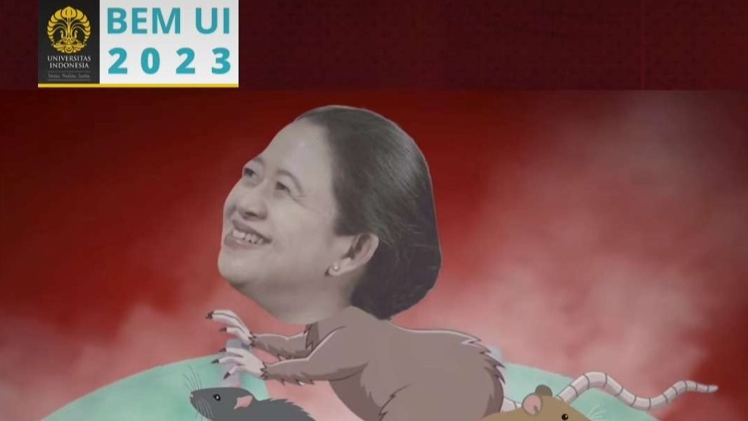 BEM UI membuat meme Ketua DPR RI, Puan Maharani. (Foto: Instagram@bemui_official)