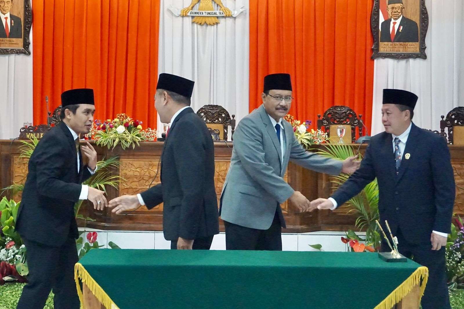 DPRD Kota Pasuruan, melaksanakan Rapat Paripurna dengan agenda Penyampaian Rekomendasi DPRD Kota Pasuruan Terhadap Laporan Keterangan Pertanggung Jawaban  (LKPJ) Walikota Pasuruan.