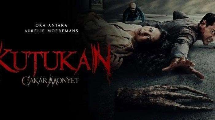 Poster film horor Kutukan Cakar Monyet dibintangi aktor Oka Antara dan artis Aurelie Moeremans. (Foto: Jaman Studio)