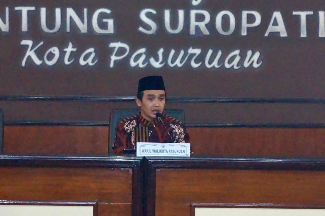 Wakil Walikota Pasuruan, Adi Wibowo (Mas Adi), menyampaikan pemanfaatan data akurat terkait kondisi ekonomi akan membantu program pemerintah. (Foto: Dok Pemkot Pasuruan)