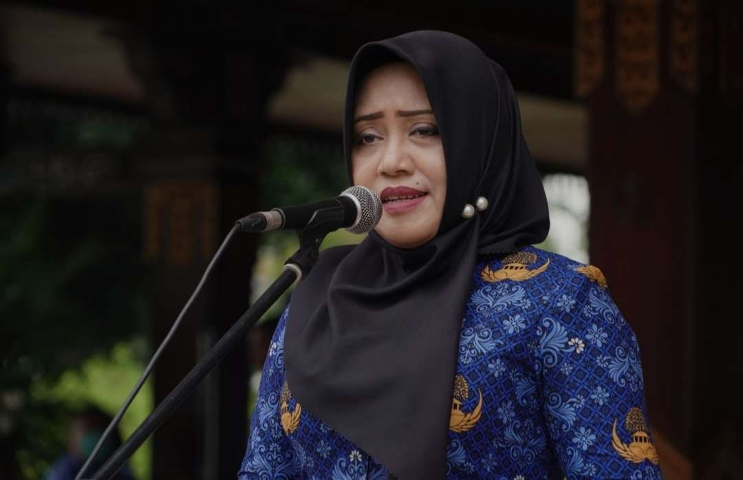 Bupati Mojokerto Ikfina Fahmawati.(Foto dokumen Kominfo)