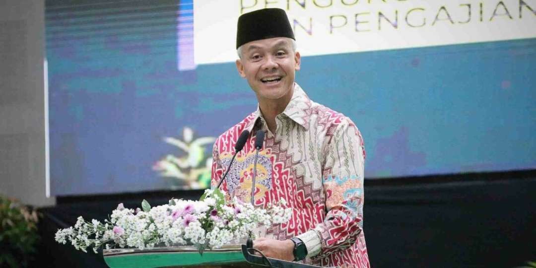 Ganjar Pranowo menghadiri pelantikan Pengurus Wilayah Muhammadiyah dan Aisyiyah Jawa Tengah periode 2022-2027 di Surakarta, Minggu 16 April 2023. (Foto: Istimewa)