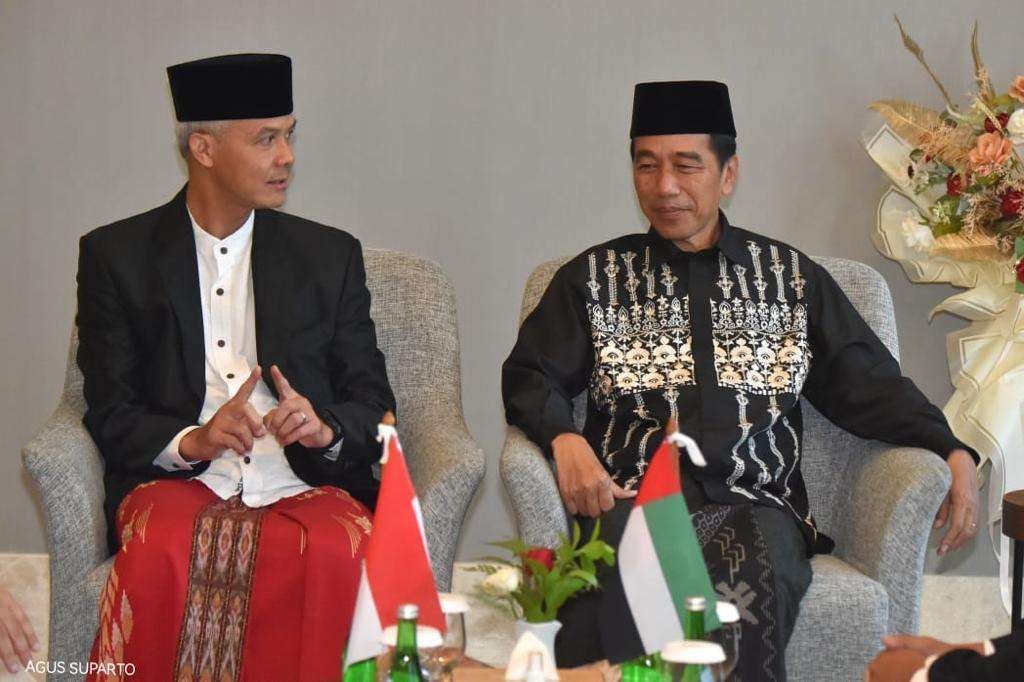 Presiden Jokowi salat Ied pertama di Masjid Sheikh Zayed Solo, Sabtu 22 April 2023. (Foto: Istimewa)
