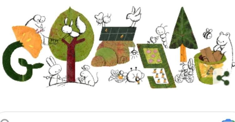 Google Doodle Hari Bumi. (Foto: Google)