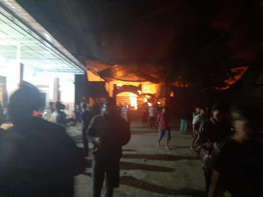Ruang Cooking Class kawasan wisata kampung coklat Blitar terbakar pada Rabu, 26 April 2023 dini hari jam 01.30 WIB Rabu 26 April 2023. (Foto: Istimewa)