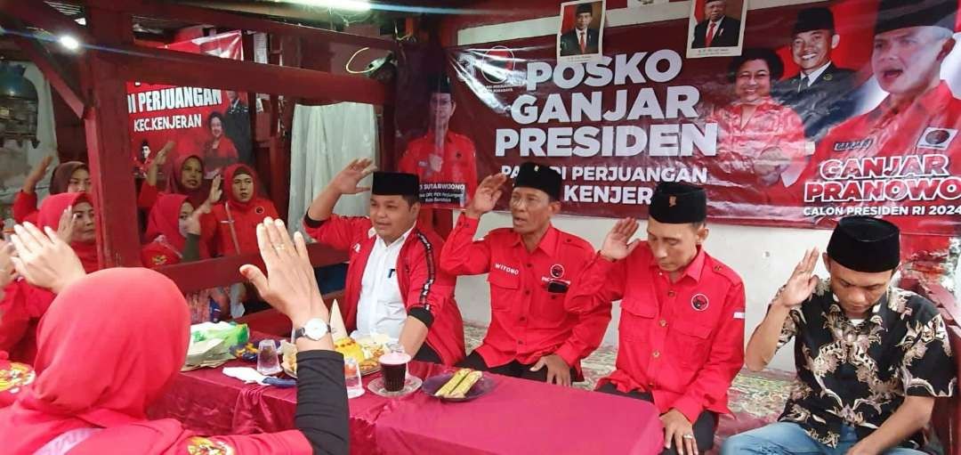 Sebanyak 4 posko gotong royong 'Ganjar Presiden' didirikan di Kenjeran, Surabaya. (Foto: DPC PDIP Kota Surabaya)