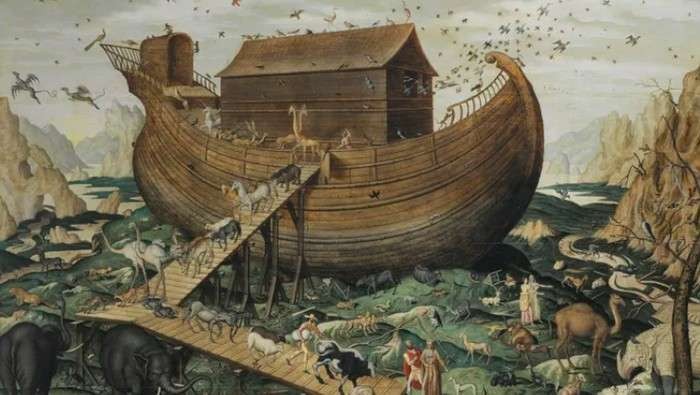 Lukisan tentang kisah bahtera Nabi Nuh. (Foto: national geography)