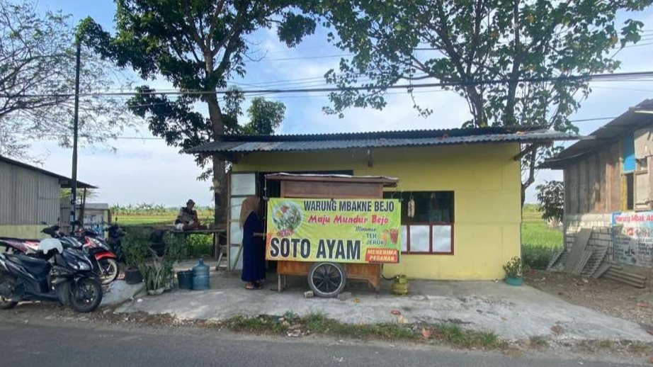 Warung soto lokasi ditemukan bayi di Dusun/Desa Mekanderejo, Kecamatan Kedungpring (Foto: Istimewa)
