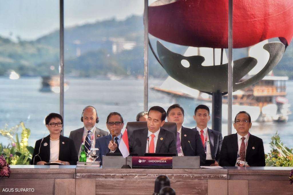 Presiden RI Joko Widodo didampingi sejumlah Menteri dalam Konverensi Tingkat Tinggi (KTT) ASEAN ke-42 di Labuan Bajo, Kabupaten Manggarai Barat, Provinsi Nusa Tenggara Timur (NTT) pada 9-11 Mei 2023.(Foto: setneg)