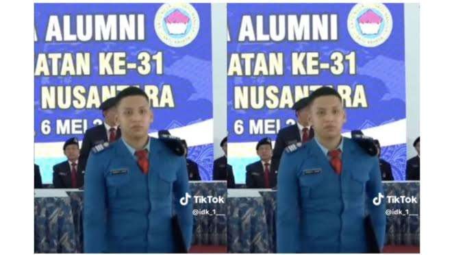 Kelulusan Tribrata Putra Ferdy Sambo siswa angkatan ke-31 di SMA Taruna Nusantara Magelang. (Foto: TikTok)