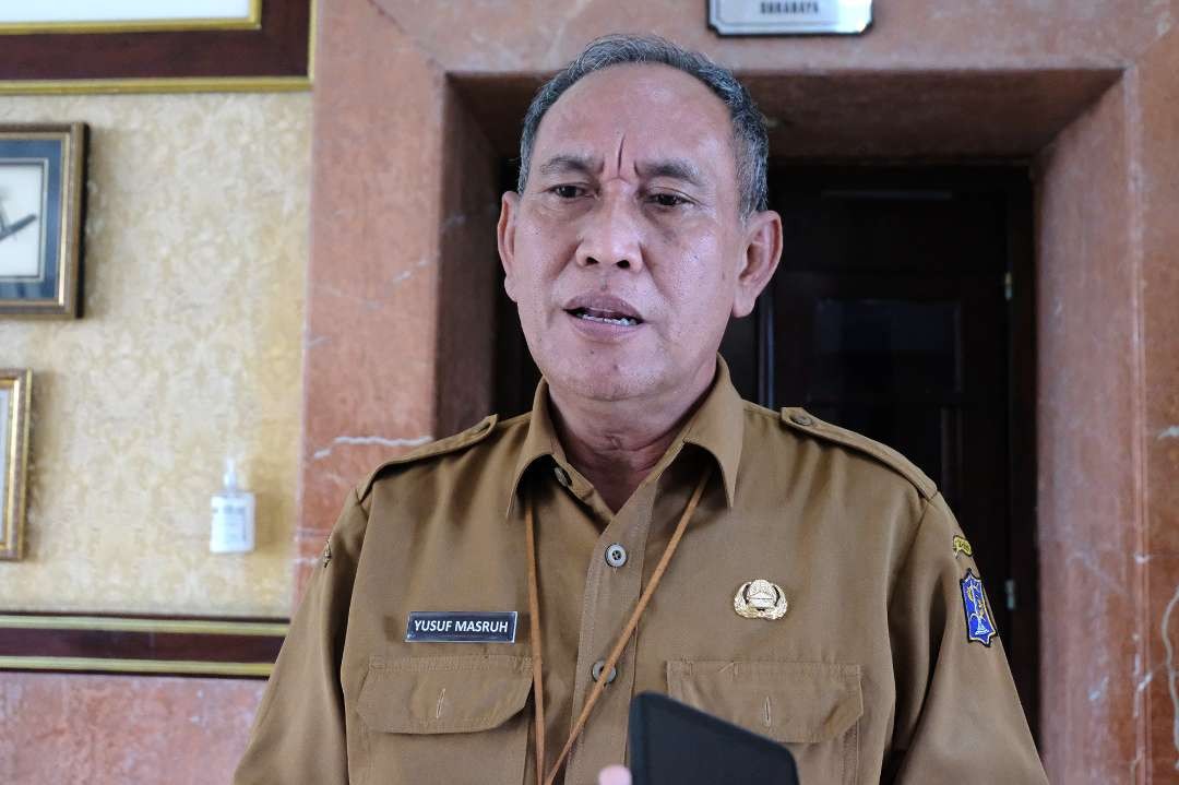 Kepala Dindik Kota Surabaya, Yusuf Masruh, menjelaskan PPDB jalur zonasi. (Foto: Pita Sari/Ngopibareng.id)
