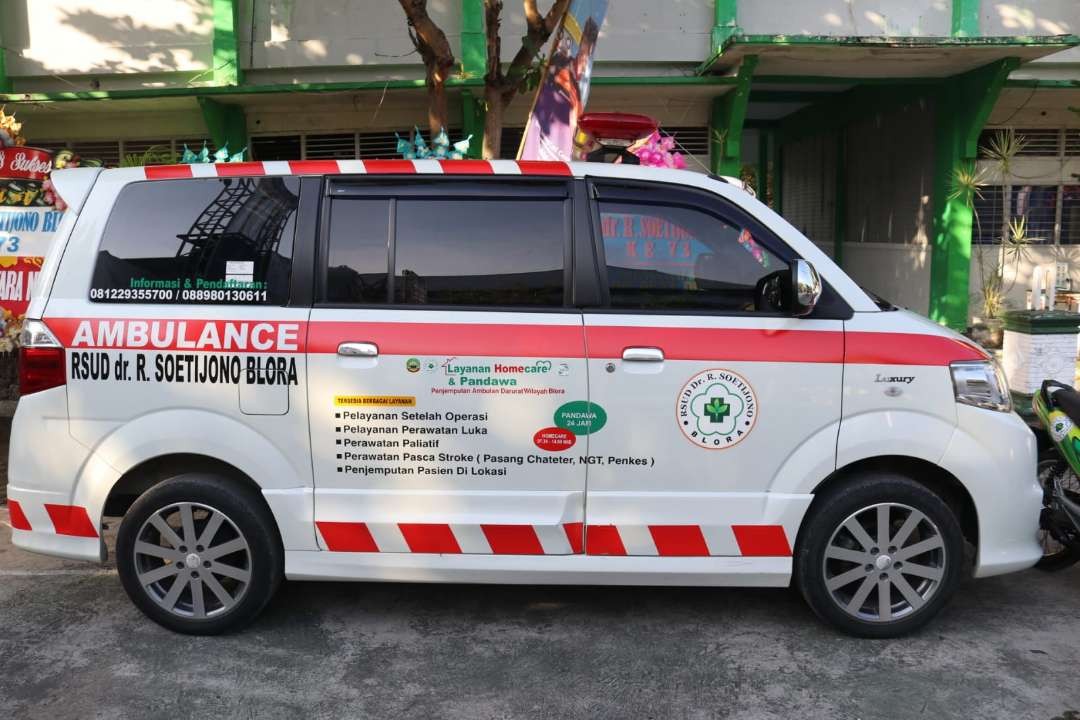 Ambulans Penjemputan Darurat Wilayah Blora RSUD Soetijono Blora (Foto: Ahmad Sampurno/ Ngopibareng.id)