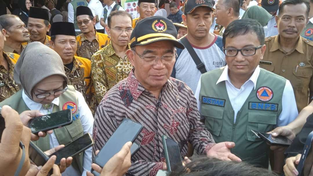 Menko Bidang PKM Republik Indonesia, Muhajir Efendi, saat di Lamongan (Foto: Imron Rosidi/ngooibareng.id)