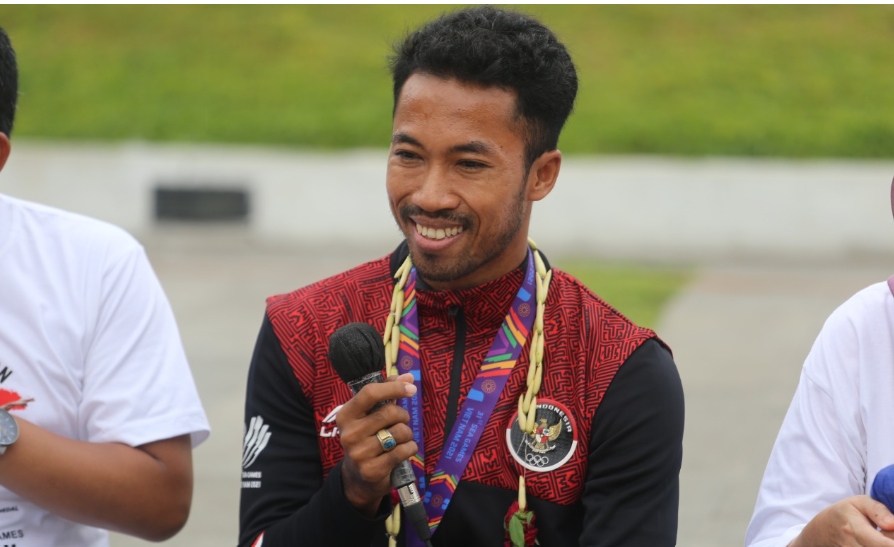 Saiful Rijal, atlet asal Lumajang menyumbang emas SEA Games di cabor sepak takraw. (Foto: Dispora Lumajang)