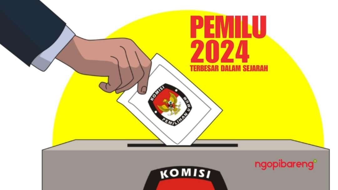 Pemilu dan Pilkada 2024 akan menjadi pesta demokrasi terbesar dalam sejarah Pemilu Indonesia. (Ilustrasi: Fa Vidhi/Ngopibareng.id)