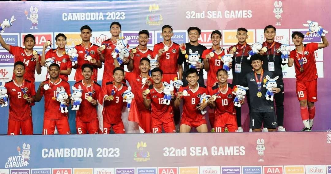 Timnas Indonesia U-22 raih medali emas SEA Games 2023 Kamboja, Selasa 16 Mei 2023. (Foto: Instagram @pssi)