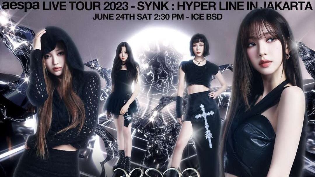 Konser aespa LIVE TOUR 2023 'SYNK: HYPER LINE' in Jakarta. (Foto: Instagram)