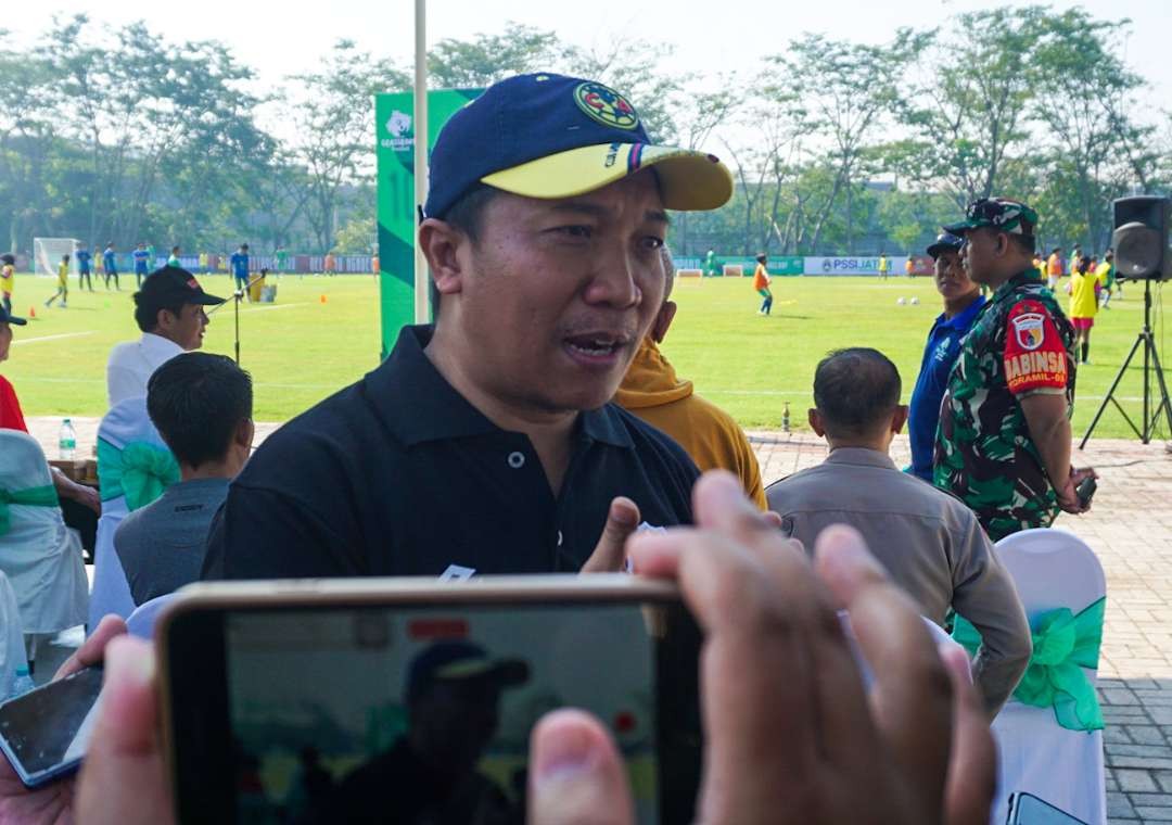 Amir Burhannudin Wakil Ketua PSSI Jatim (foto : Aini/Ngopibareng.id)